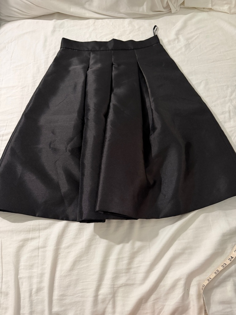 Eliza J Black Pleated Formal A-Line Skirt